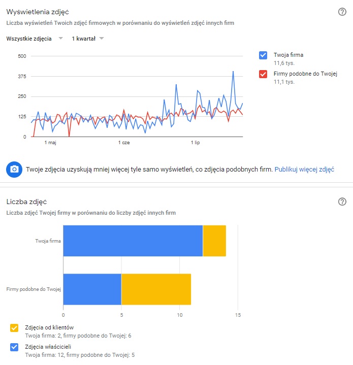 Google My Business statistics